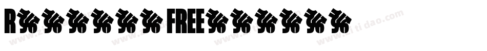 Rebelia FREE字体转换
